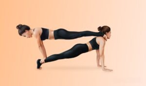 Double plank pose