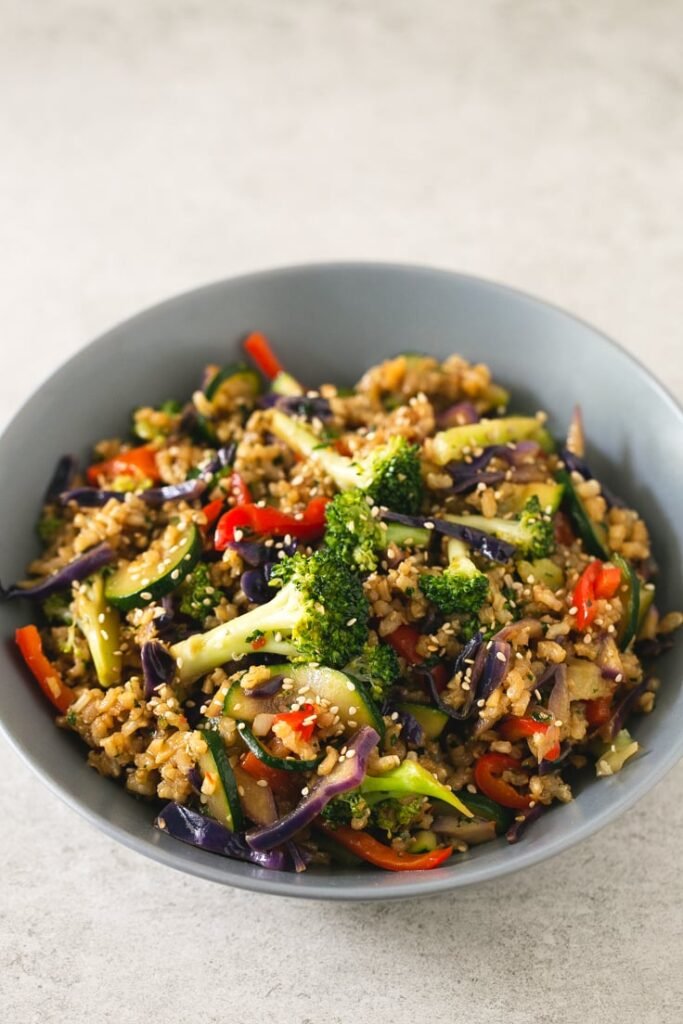 Veggie Stir-Fry with Brown Rice